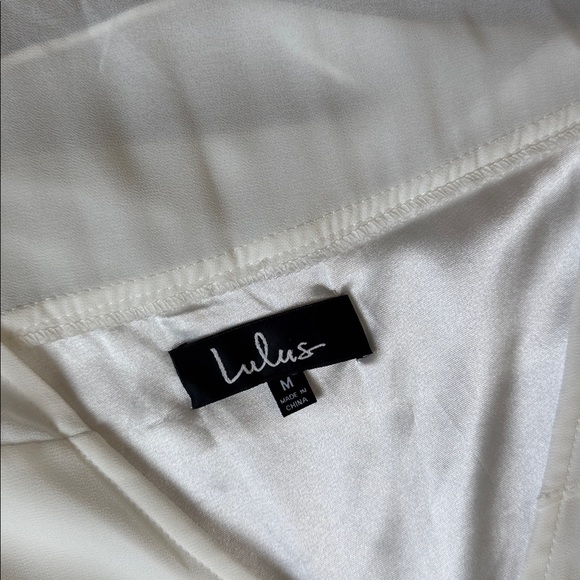 Lulus Wonderful Day White Wrap Maxi Dress SIZE M - Picture 5 of 7